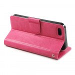 Wholesale iPhone 5C Slim Flip Leather Wallet Case (Pink)